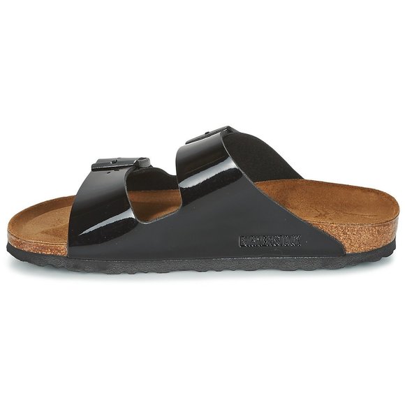 BIRKENSTOCK WOMEN'S BACK OPEN TOE SANDALS, BLACK (SCHWARZ LACK), 7 - Picture 5 of 6